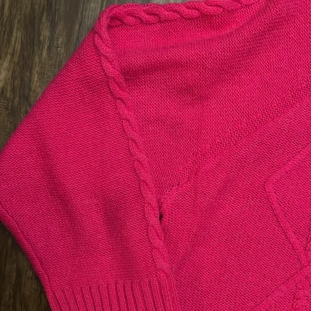Scott & Scott London Wool & Cashmere Blend Sweater Hot pink Large